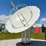 L’antenna allo Space Center al Polo tecnologico grazie alla quale è stata seguita la missione Artemis II