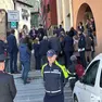 Un momenti della visita del cerimoniale del Quirinale a Gemona