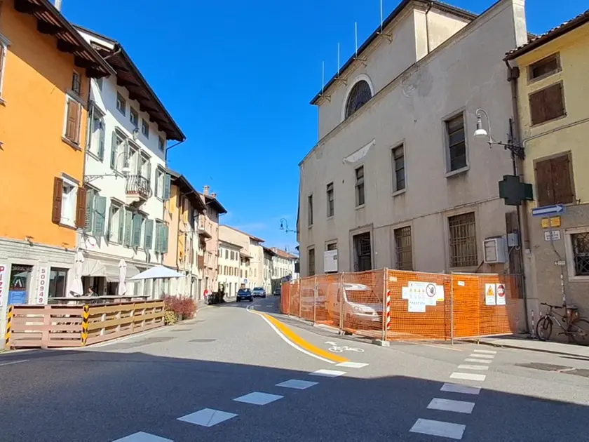 L’esterno dell’ex chiesa di Santa Lucia, in via Mantica