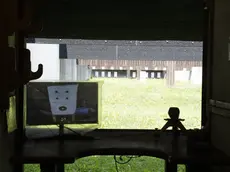 Una postazione di tiro al poligono di Mugnai