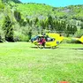 L’intervento dei mezzi di soccorso sul luogo dell’incidente a Paluzza