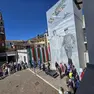 L'inaugurazione del murales