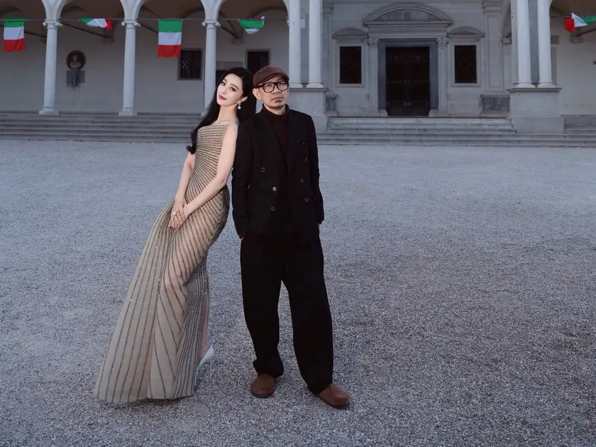 L’attrice Fan Bingbing con il regista Chong Keat Aun a Udine