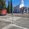 I vigili del fuoco intervenuti nella chiesetta della Madonna de Taviele