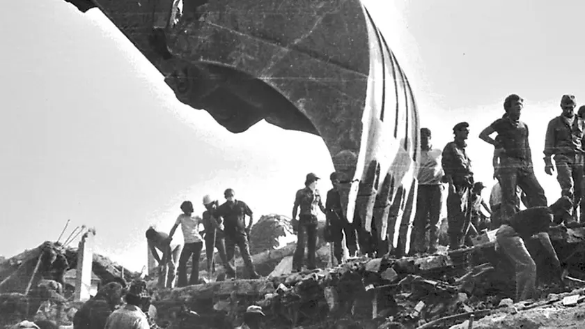Un’immagine storica del terremoto che colpì il Friuli il 6 maggio del 1976