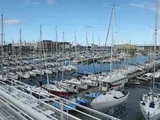 Barche ormeggiate in Sacchetta a Trieste (archivio Lasorte)