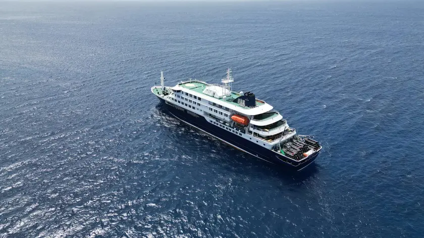 La nave Mv Hondius, dove si è sviluppato il focolaio di Hantavirus