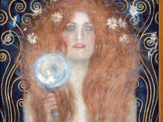 Un dettaglio della “Nuda Veritas” di Gustav Klimt