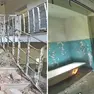 Le scale cosparse di macerie e le stanze a rischio di cedimenti dell’ex caserma di Arzene