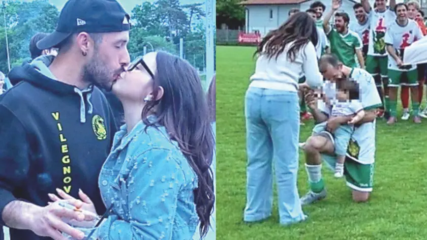 La proposta di matrimonio in campo e il bacio tra Davide e Nicole