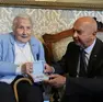 Paola Del Din premiata dal sindaco Dipiazza (foto Andrea Lasorte)