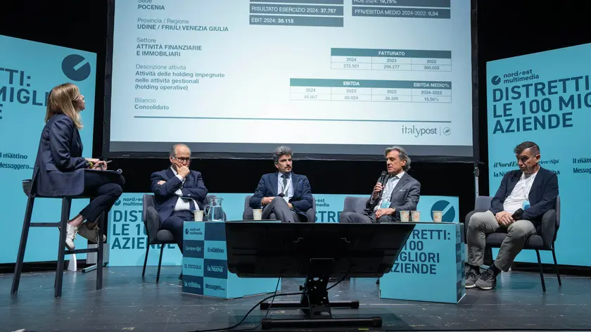 Da sinistra, Delle Case, Cecotto, Gambini, Signorini e Zanutta (foto Petrussi)