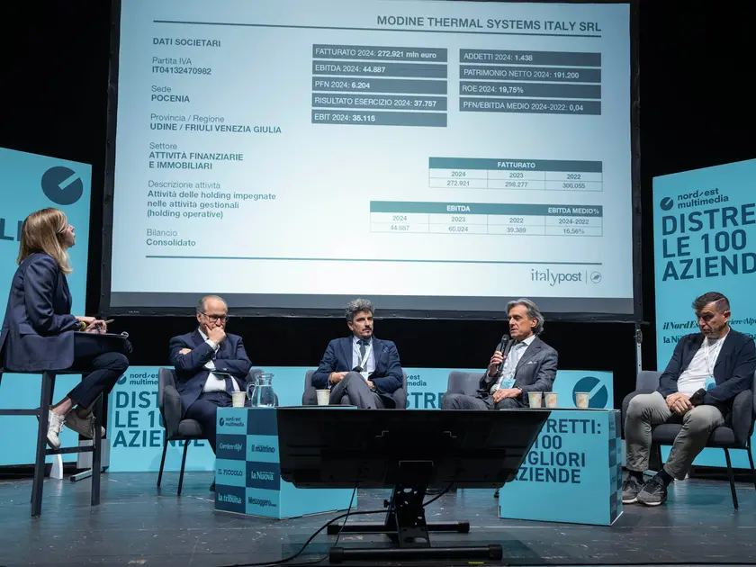 Da sinistra, Delle Case, Cecotto, Gambini, Signorini e Zanutta (foto Petrussi)