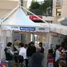 La redazione mobile del Messaggero Veneto, allestita tra piazza XX settembre e piazza Cavour, durante l'edizione del 2008 di Pordenonelegge