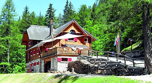 Il rifugio Zacchi, a Tarvisio