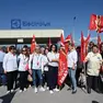 Lo sciopero davanti all'Electrolux di Porcia
