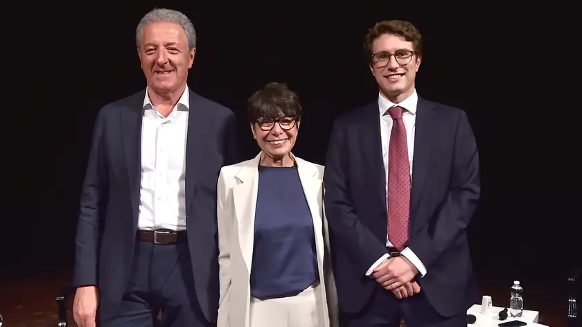 Da destra: Attilio Vuga, Daniela Bernardi, Fabio Manzini (Foto Petrussi)