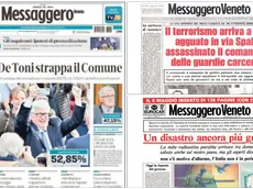 La prima pagina del 18 aprile con l'elezione del sindaco di Udine, Alberto Felice De Toni. A seguire due pagine storiche: l'attentato di via Spalato e la nube tossica di Chernobyl