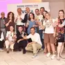 Vuga festeggia la vittoria con il suo gruppo (Foto Petrussi)