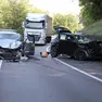 Il luogo dell'incidente subito dopo lo scontro