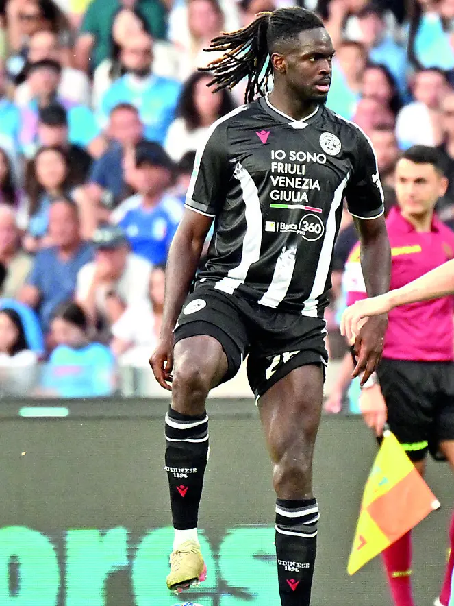 Il difensore Oumar Solet è arrivato all’Udinese nell’estate del 2024