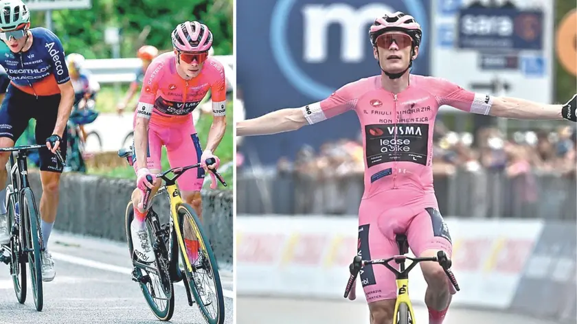 Jonas Vingegaard ha dominato anche la tappa friulana con arrivo a Piancavallo