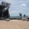 Il palco del concerto di Cremonini (Tibaldi)