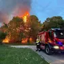 I vigili del fuoco in azione a Camporosso