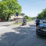 I carabinieri durante un sopralluogo lungo la strada (foto Daniele Tibaldi)
