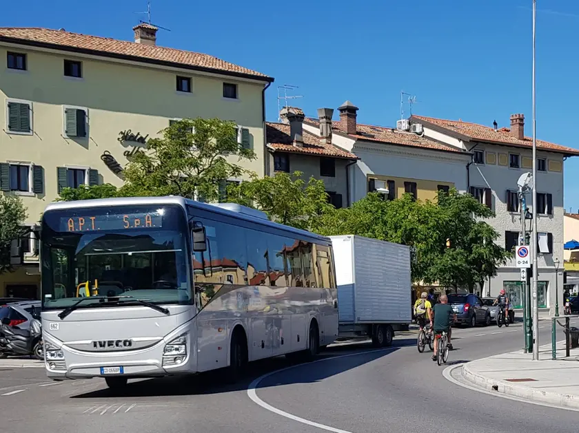 Uno dei mezzi impiegati da Apt a Grado nel corso dell’estate