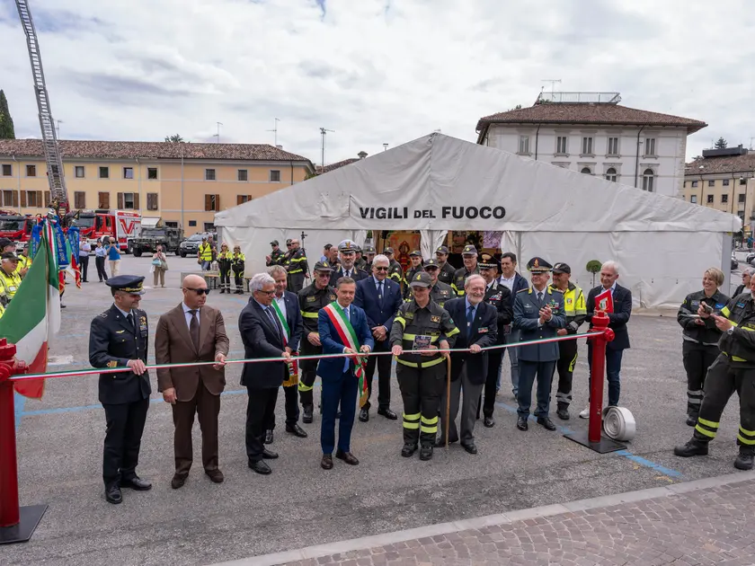 La cittadella della sicurezza è stata aperta in piazza I maggio / Foto Petrussi