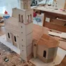 Uno dei modellini del duomo di Paluzza realizzati dai ragazzi