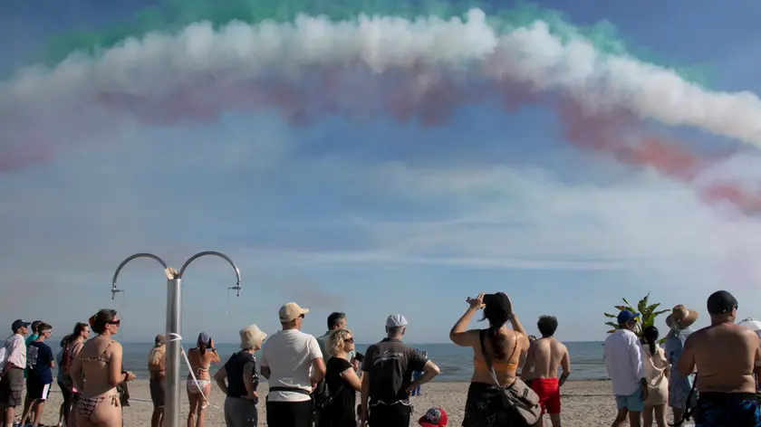 Lo spettacolo delle Frecce Tricolori a Grado (Bonaventura)