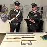 Bastoni e spranghe sequestrati dai carabinieri