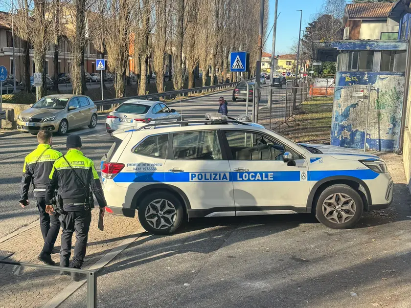 Polizia locale al lavoro a Udine