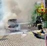 L'intervento dei vigili del fuoco a Pordenone