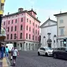 Tra i lavori pubblici principali ci sono piazza San Cristoforo (nella foto), il cavalcavia Simonetti e villa Toppan