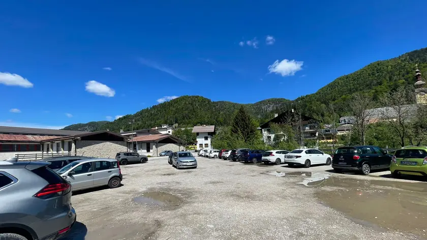 Uno dei parcheggi attualmente a disposizione degli abitanti di Tarvisio nonché dei turisti di passaggio