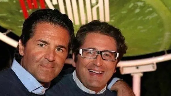 Marco Pasqualini, a sinistra, assieme al fratello Giorgio "Jojo"