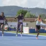 Emmanuel Eseme, al centro, è reduce dal 5º posto ai Mondiali indoor sui 60 metri (fotoAtleticamente)