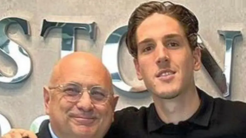 Nicolò Zaniolo col proprio procuratore Claudio Vigorelli