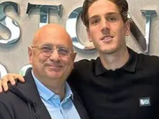 Nicolò Zaniolo col proprio procuratore Claudio Vigorelli