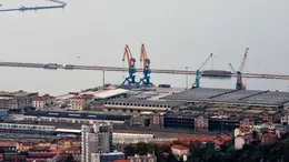 Trieste, panoramica del porto