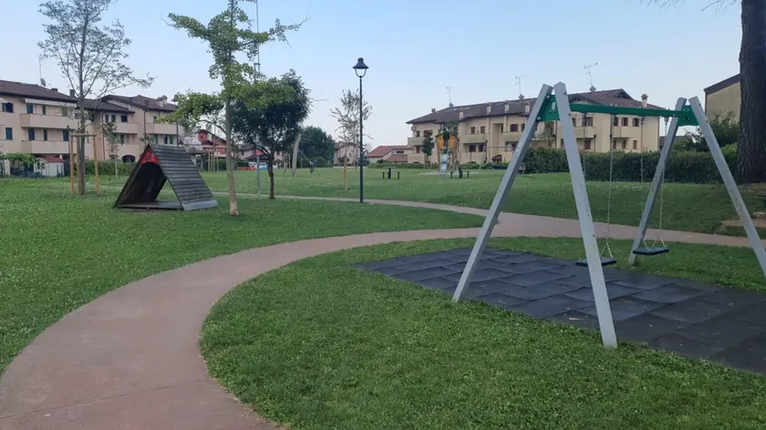 Il parco di via Gabriele D’Annunzio a Martignacco
