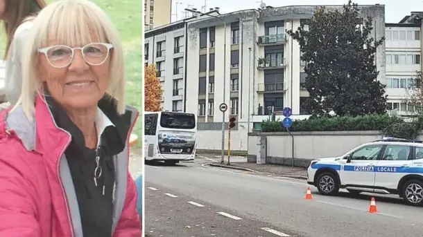 Il luogo dell’incidente in viale Duodo e la vittima, Gilberta Liberale di 76 anni