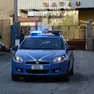 Un’auto della polizia di Stato dopo un intervento all’ex Safau