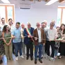 Il taglio del nastro ha certificato l’inaugurazione della nuova Stazione di posta Foto Petrussi