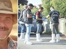 La vittima, Marius Adrian Dorobantu, 59 anni, e gli uomini della polizia scientifica a Porcia