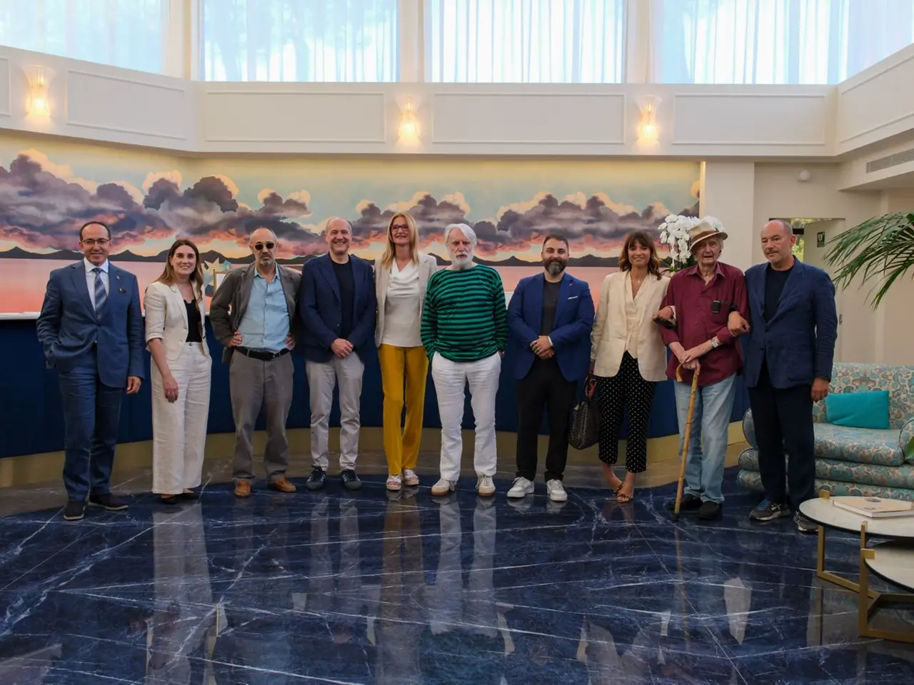 I cinque vincitori del Premio Hemingway e gli organizzatori