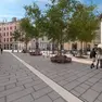 Piazza San Cristoforo nel rendering del progetto